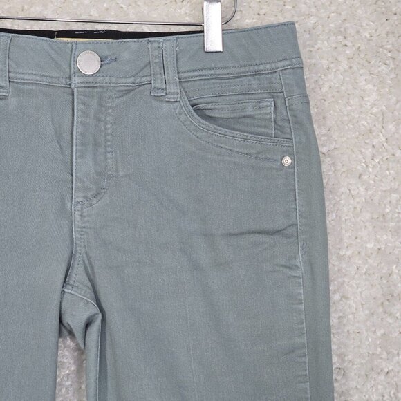 Democracy Women’s 8 Green Ab Technology Skinny Pants Stretch Soft Neutral - Picture 2 of 12